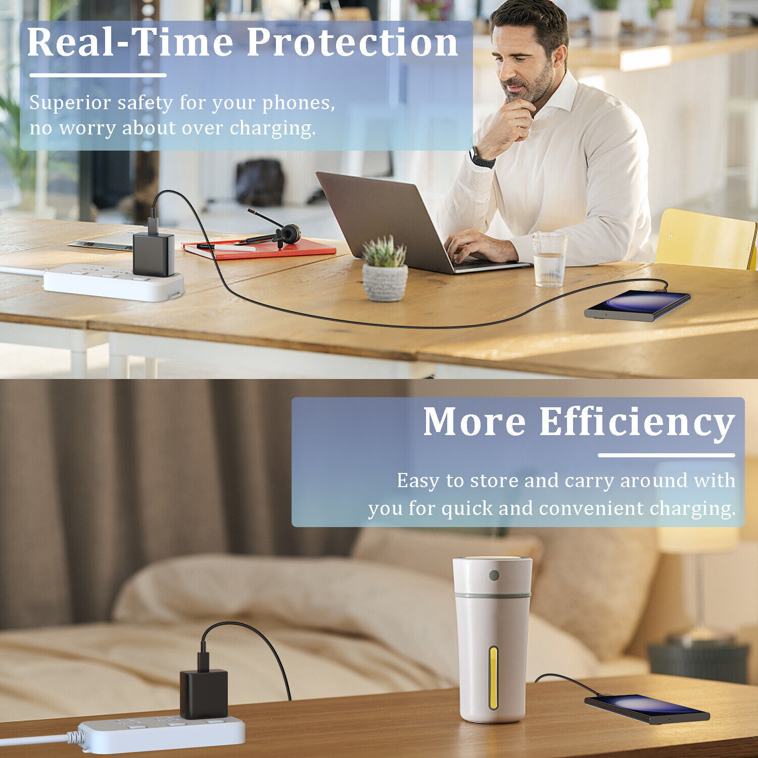 45W Type USB C Super Fast Wall Charger+6ft Cable For Samsung Galaxy S22 S23 S21