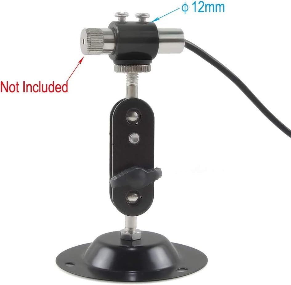 Compact & Lightweight 360-Degree Mount for Laser Devices - 12mm Diameter