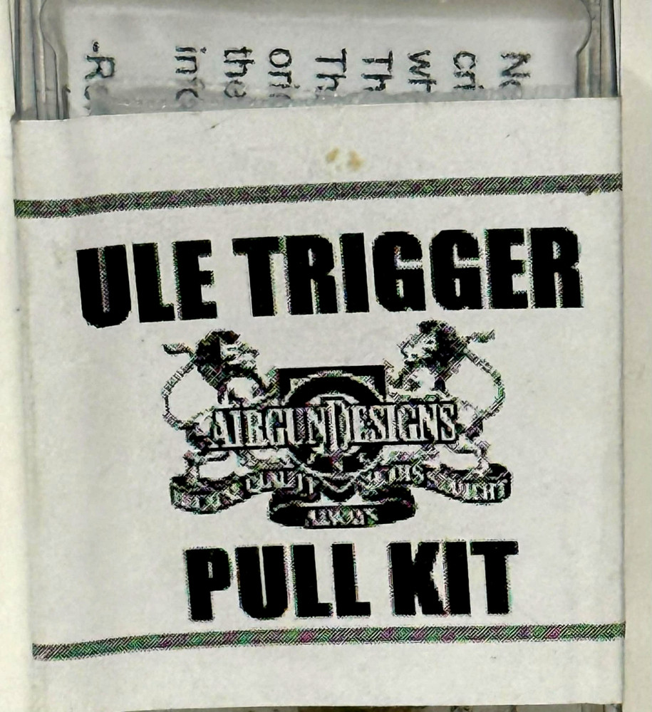 Airgun Designs Authentic Authorized Parts ULE Trigger Pull Kit New in Clamshell