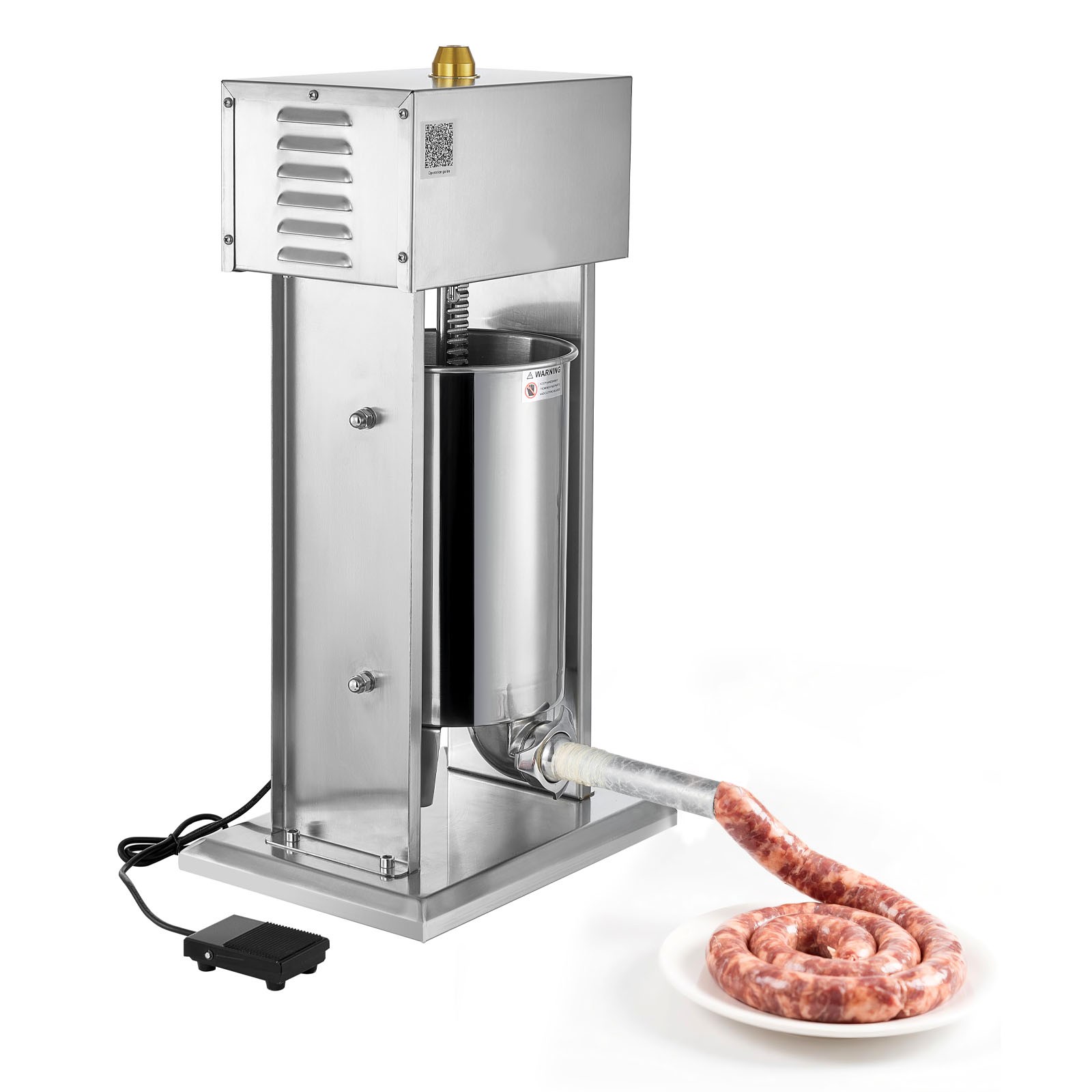 Uimoso Electric Sausage Stuffer 25 LBS / 12L Meat Press Filler Machine Stainless