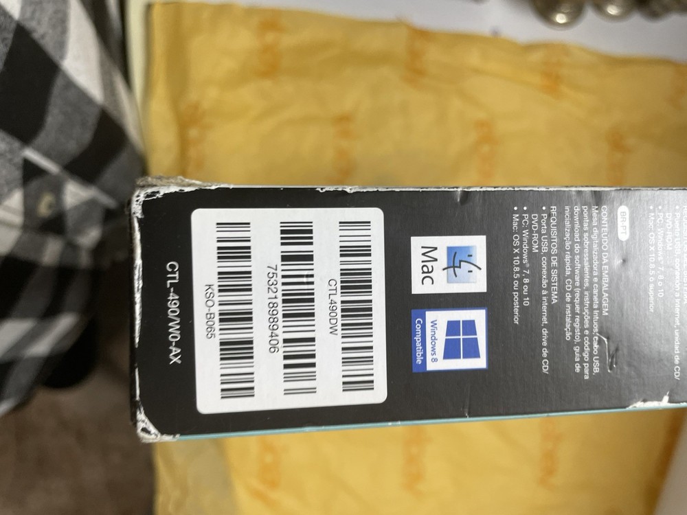 Wacom Intuos Draw Creative Graphics Tablet Small White- CTL490