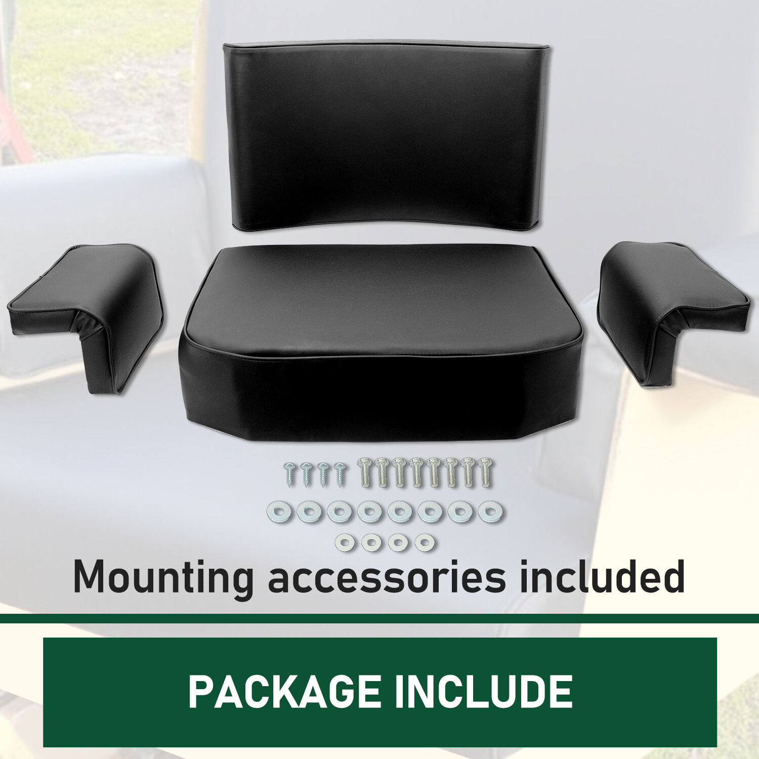 Seat w/Arm Rest+Backrest For JOHN DEERE CRAWLER DOZER 420 430 440 1010 2010