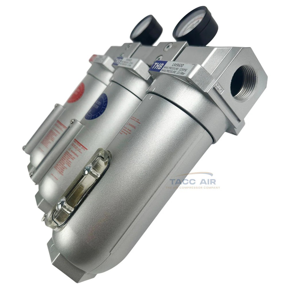 1" Compressed Air Inline Filter Desiccant Dryer Moisture Separator Trap System