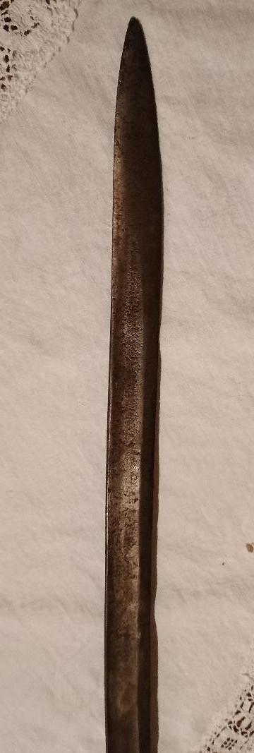 1860s Civil War Bayonet with Brass Handle Used Antique