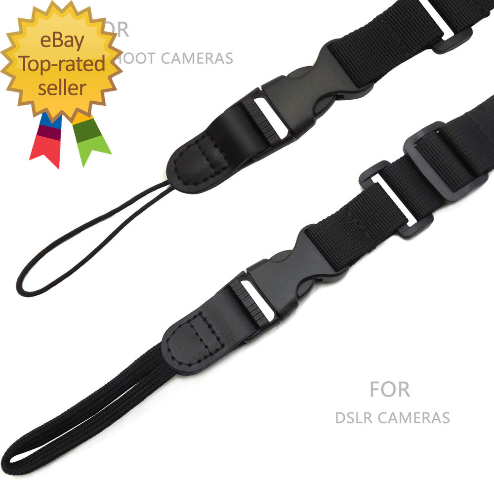 Camera Neck Straps with Quick Release Black for DSLR Camera or Binoculars Strap