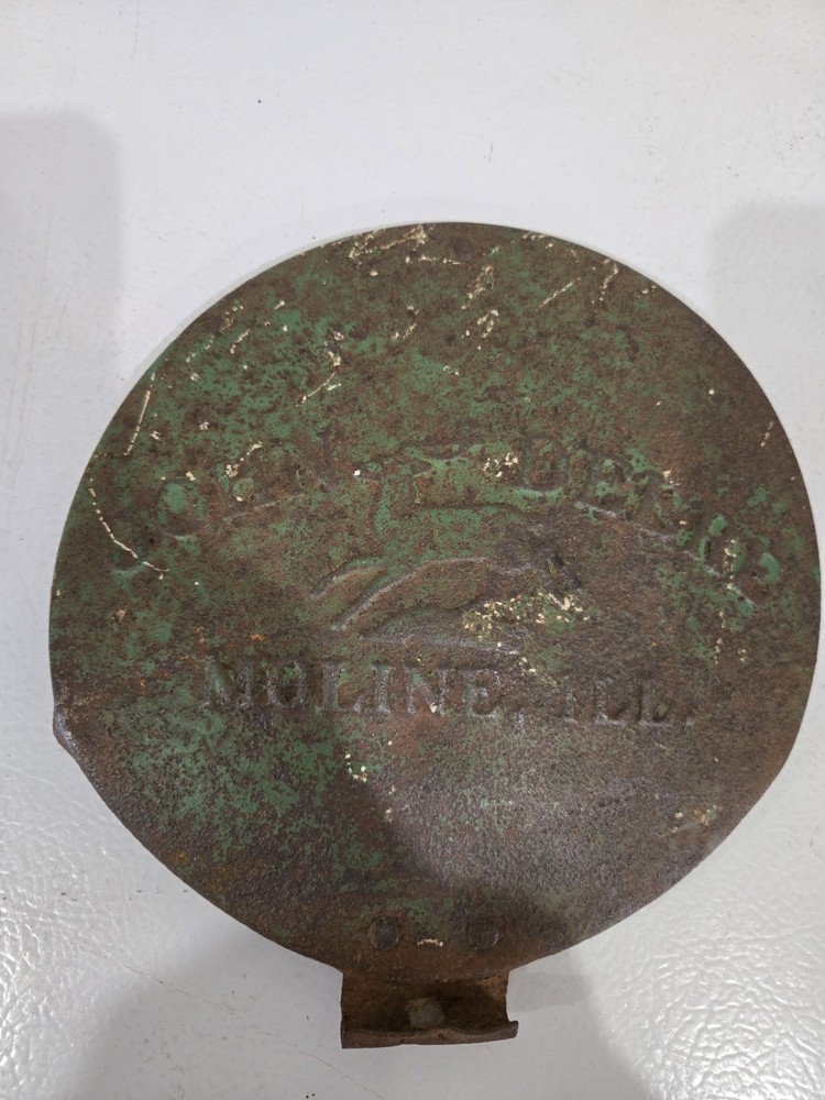 Vintage John Deere Corn Planter Cast Iron Lid
