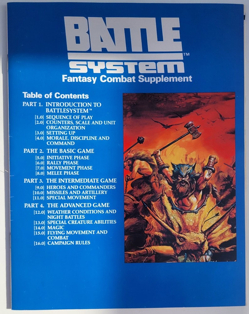 Battle System. Dungeons & Dragons 1st Edition Box Set. Complete. EX