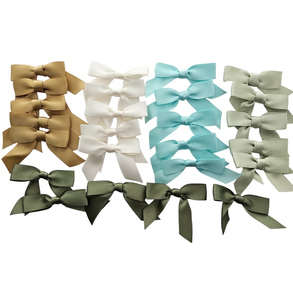 Anna Griffin 25 pc Satin Bows 5/8" Assorted Colors