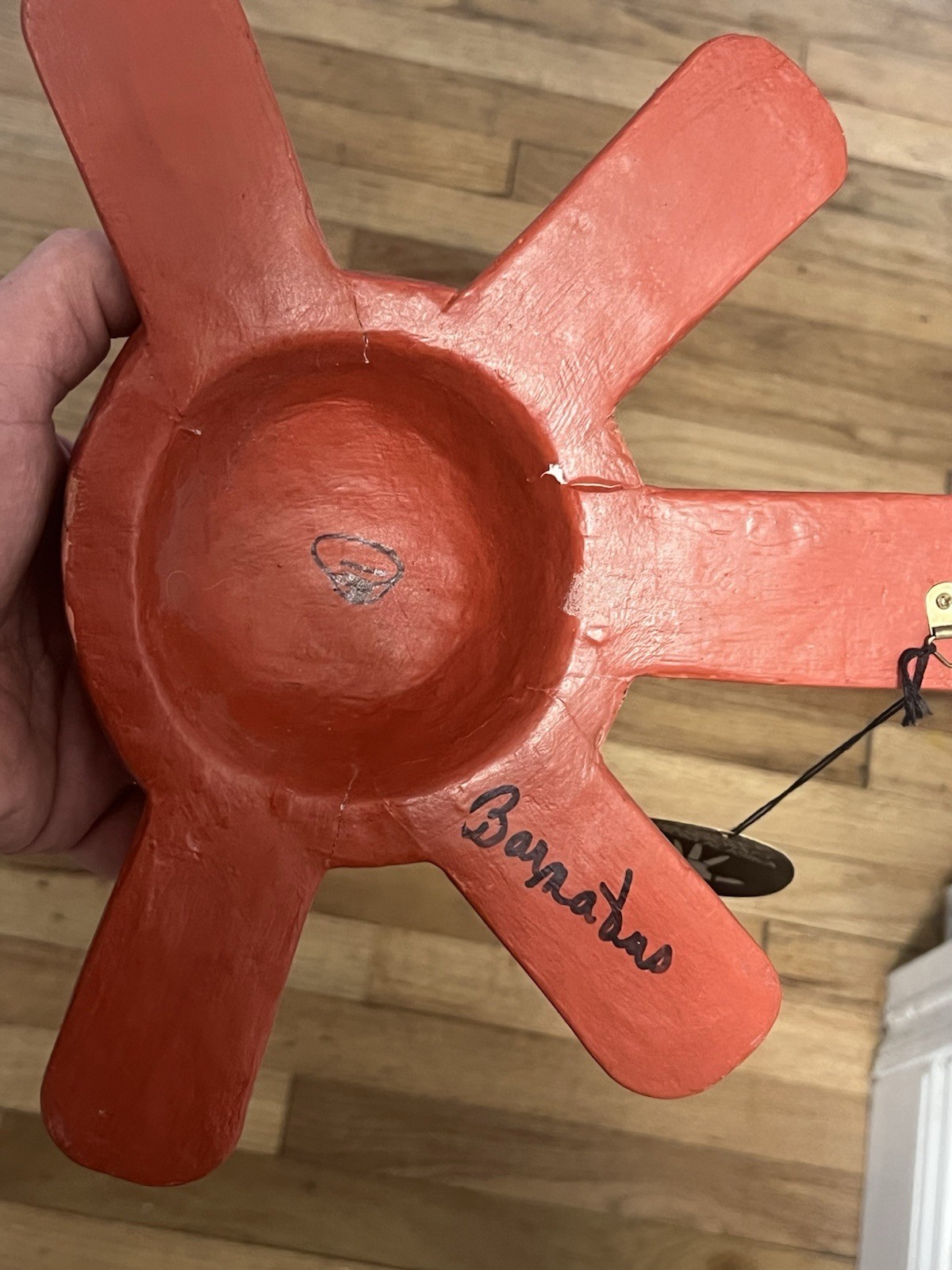 Signed Alaskan Native Artist Pacific NW COAST HAND CARVED SUN MASK Vintage