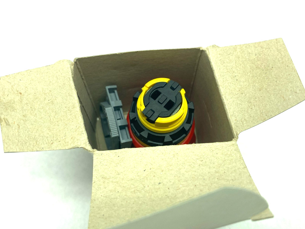 Pizzato E2 AC-DXBX1002 Illuminated Emergency Pushbutton w/ Locking Collar