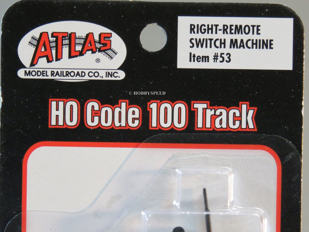 ATLAS 53 HO CODE 100 RIGHT REMOTE SWITCH MACHINE train track turn out ATL53 NEW