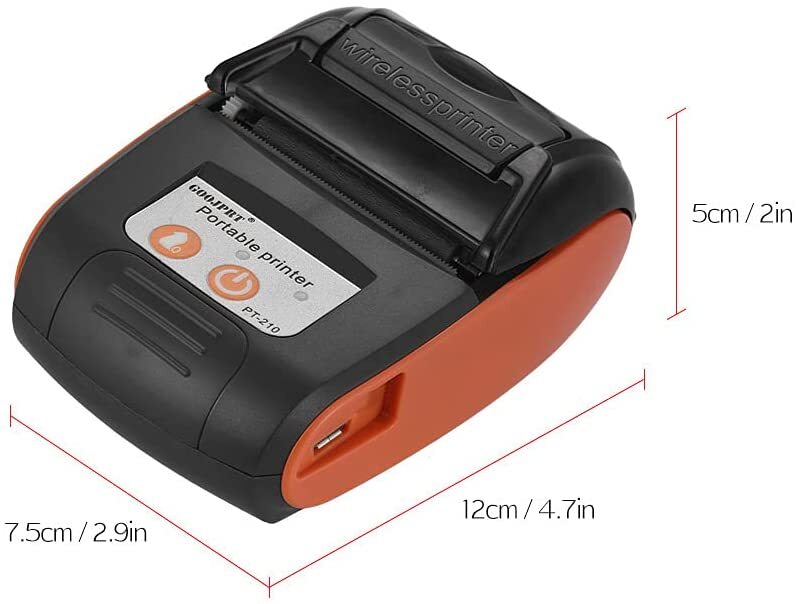 Portable Thermal Printer Handheld 58mm Receipt Printer for Retail Stores