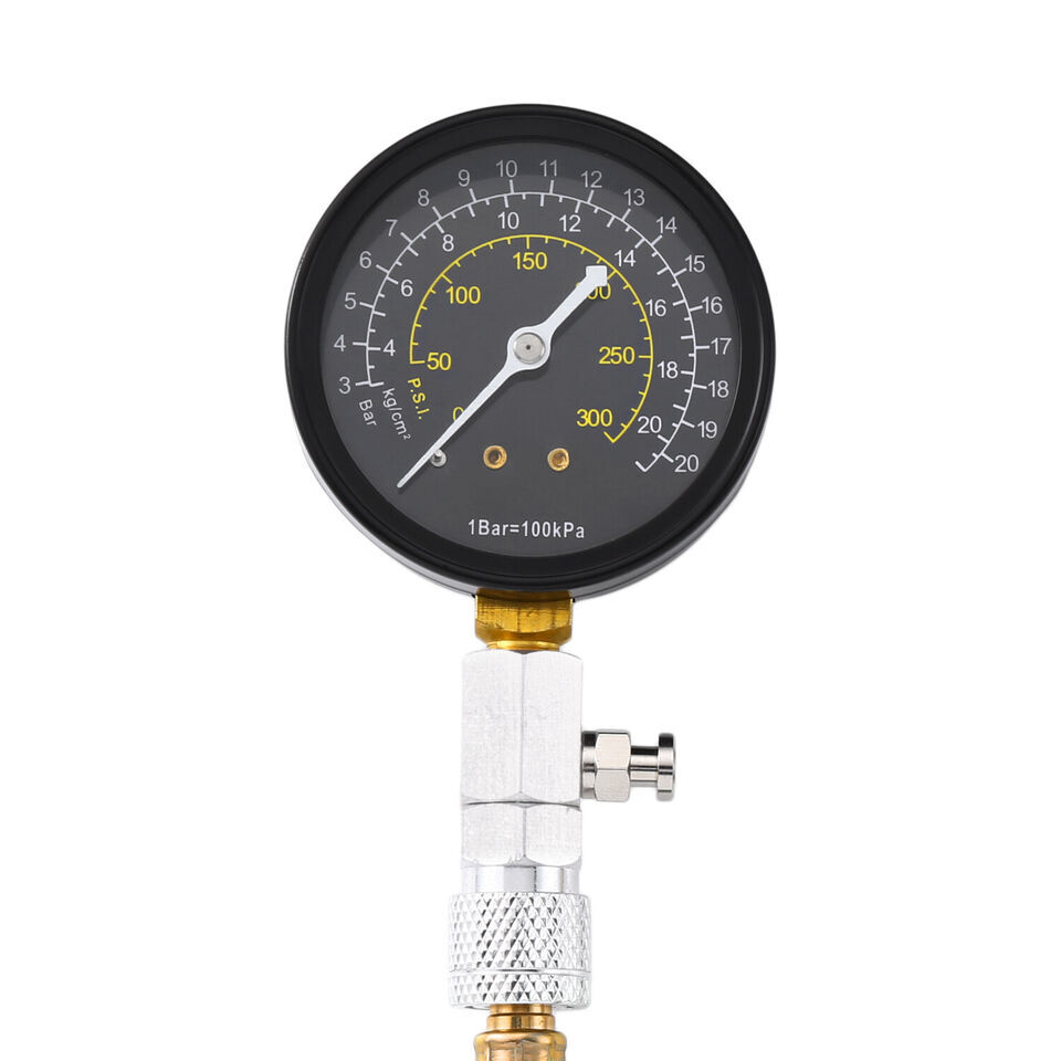 0-300PSI Engine Cylinder Compression Gauge Tester Kit Engine Compression Tester