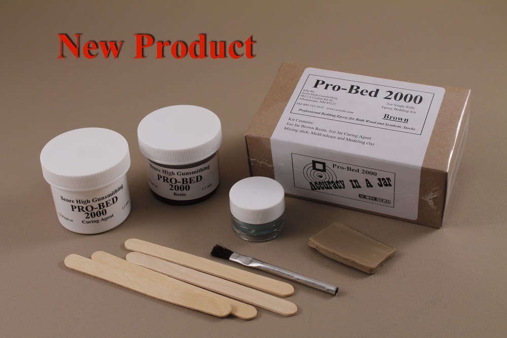 Pro-Bed 2000 Single Rifle Bedding kit with Brown Resin.