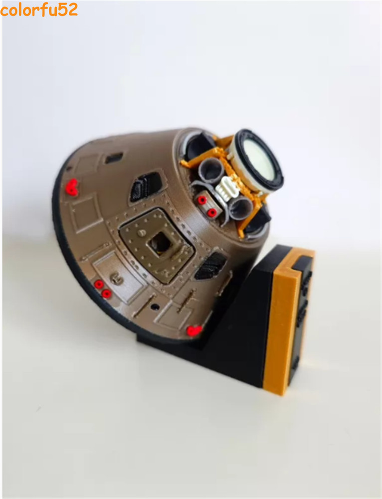 1:48 Apollo Command Module Spacecraft 3D Printed Finished Model Display Toy Gift