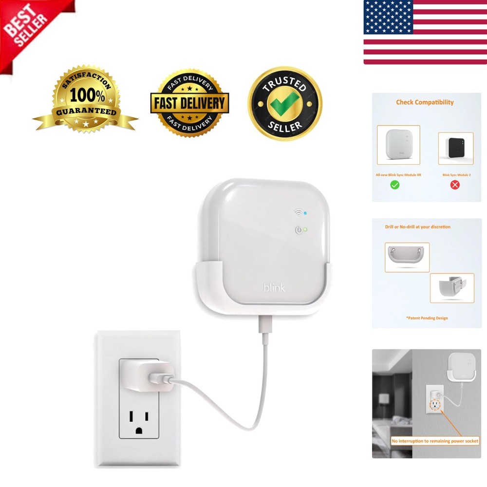 Blink Sync Module XR Space-Saving Wall Mount - Hassle-Free Installation Included
