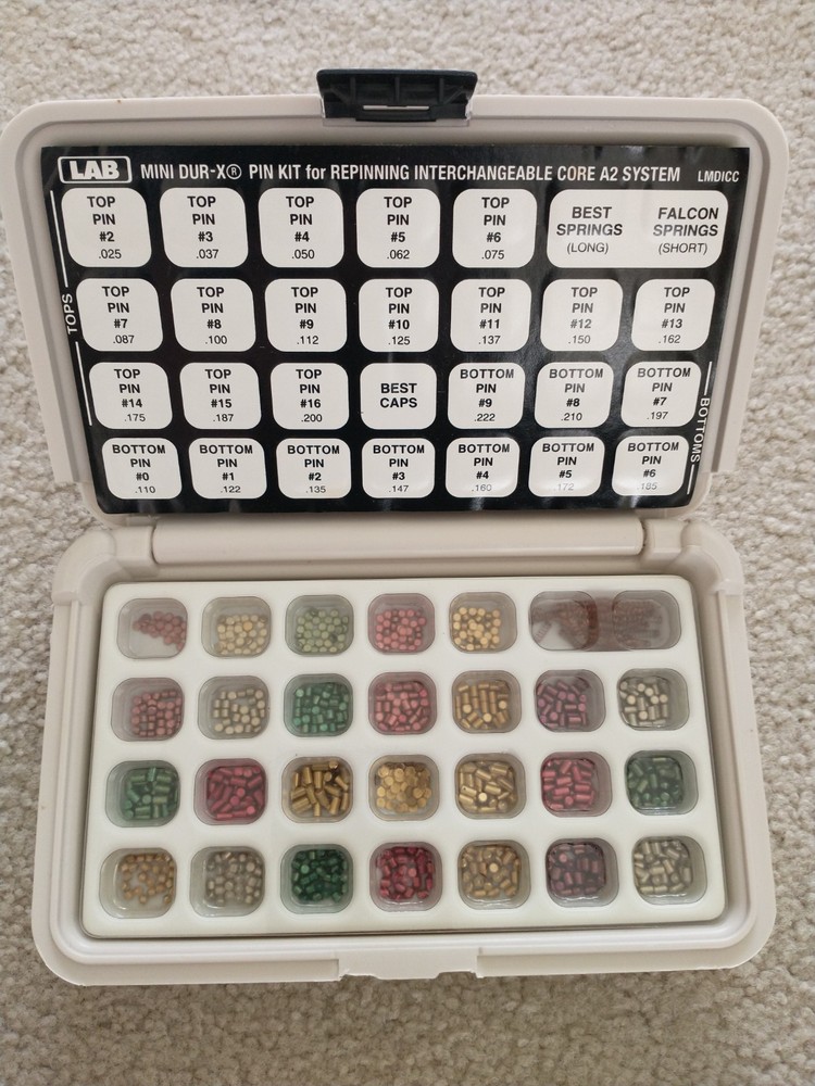 LAB Mini Dur-X Pin Kit For Interchangeable Core A-2 System