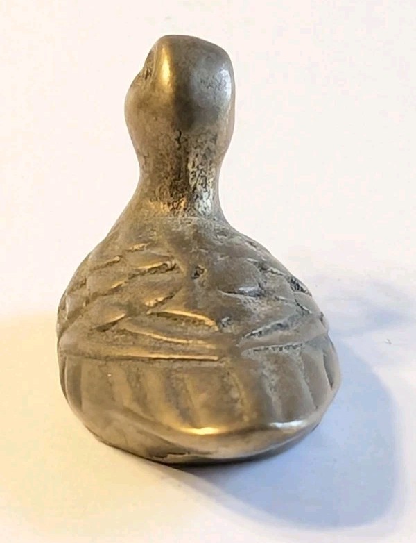 Vintage Miniature Brass Duck Paper Weights Collectibles Set of 3