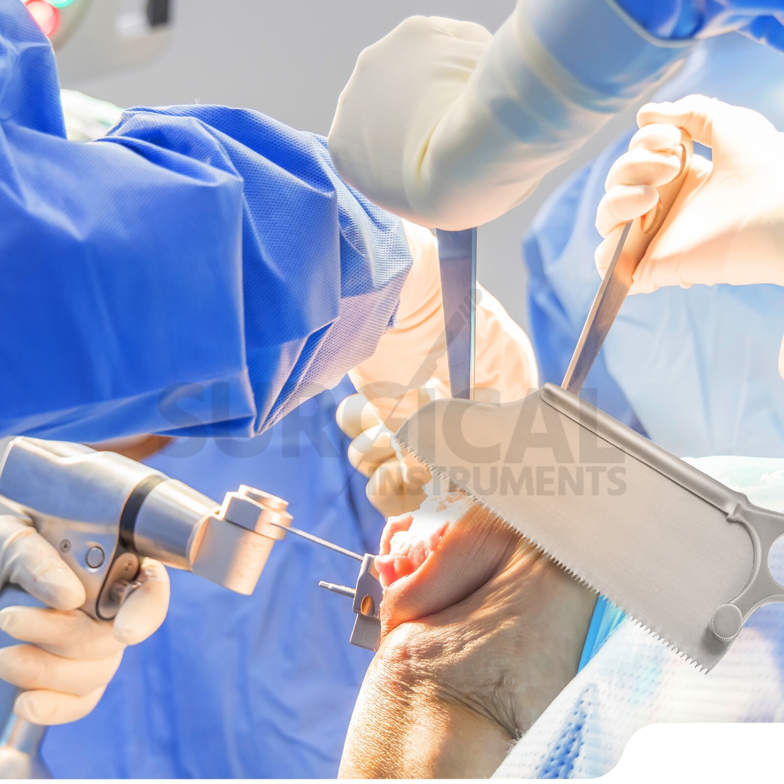 Satterlee Bone Saw 12" & 9" Blade Orthopedic Surgical Veterinary Inst German Gr