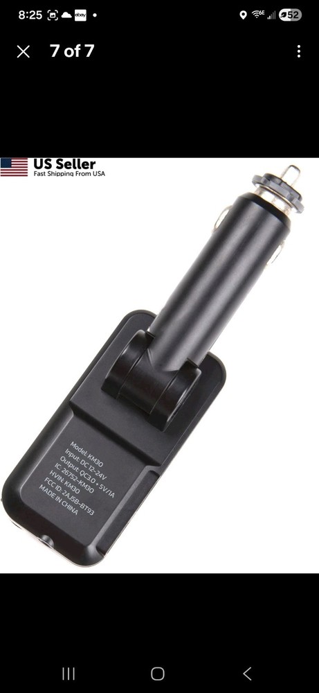 Nulaxy KM30 Bluetooth Car Adapter, FM Transmitter with 1.8" Small, Black