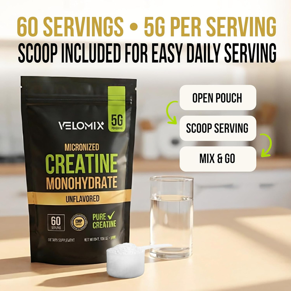 Micronized Creatine Monohydrate Powder - 100 Pure Creatine Powder Unflavored ...