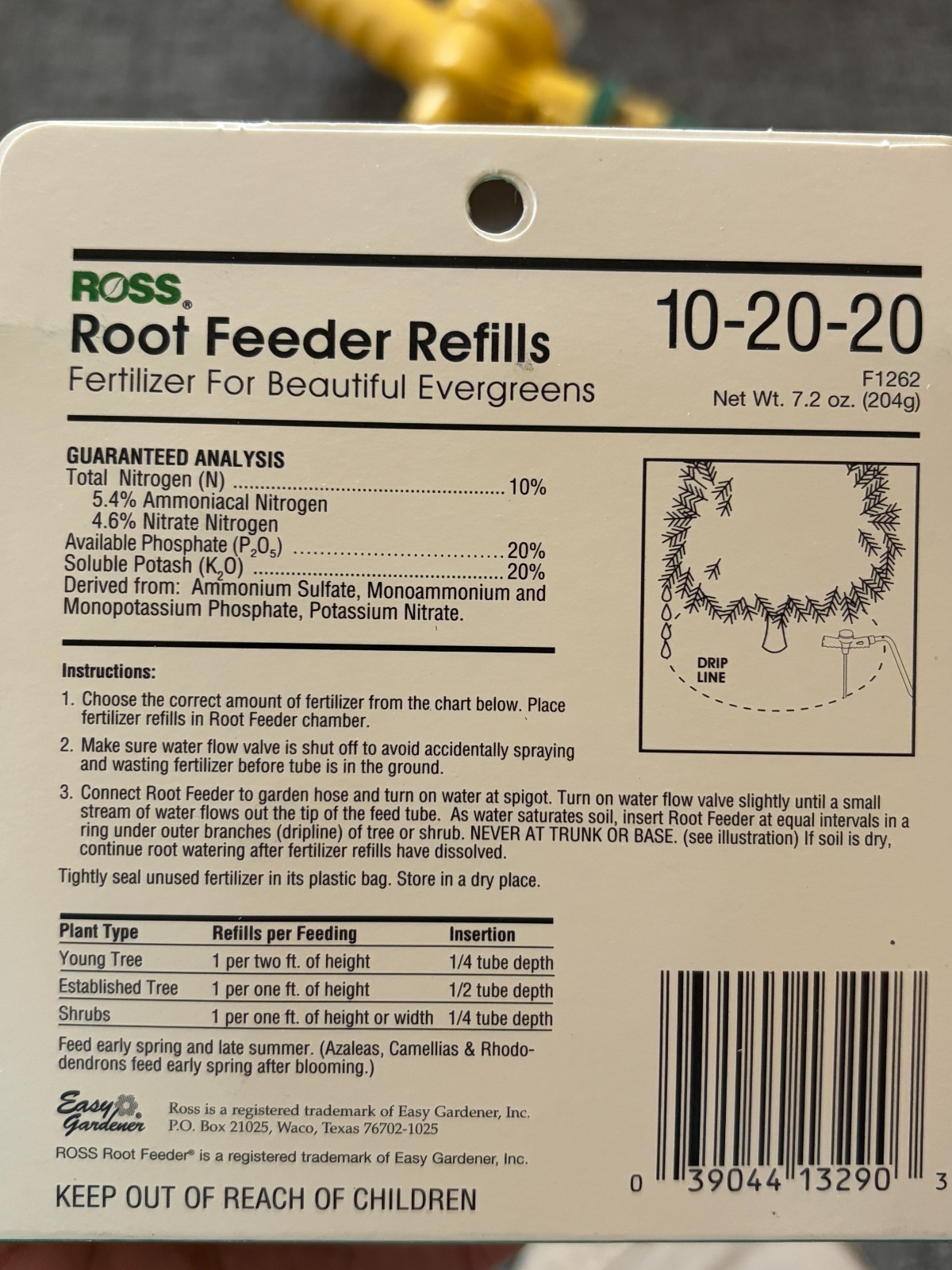 Vintage ROSS Root Feeder Fertilizer-Model 1200C w/ Feeder Refills