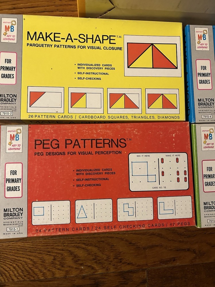 Vintage Milton Bradley Task Cards