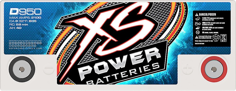 XS Power D950 12V AGM Bat Max 2100A CA604 Ah43