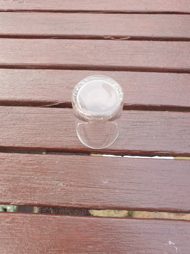 ROUND CLEAR GLASS REPLACEMENT TODDY GLASS FOR SOLID SILVER HOLDER