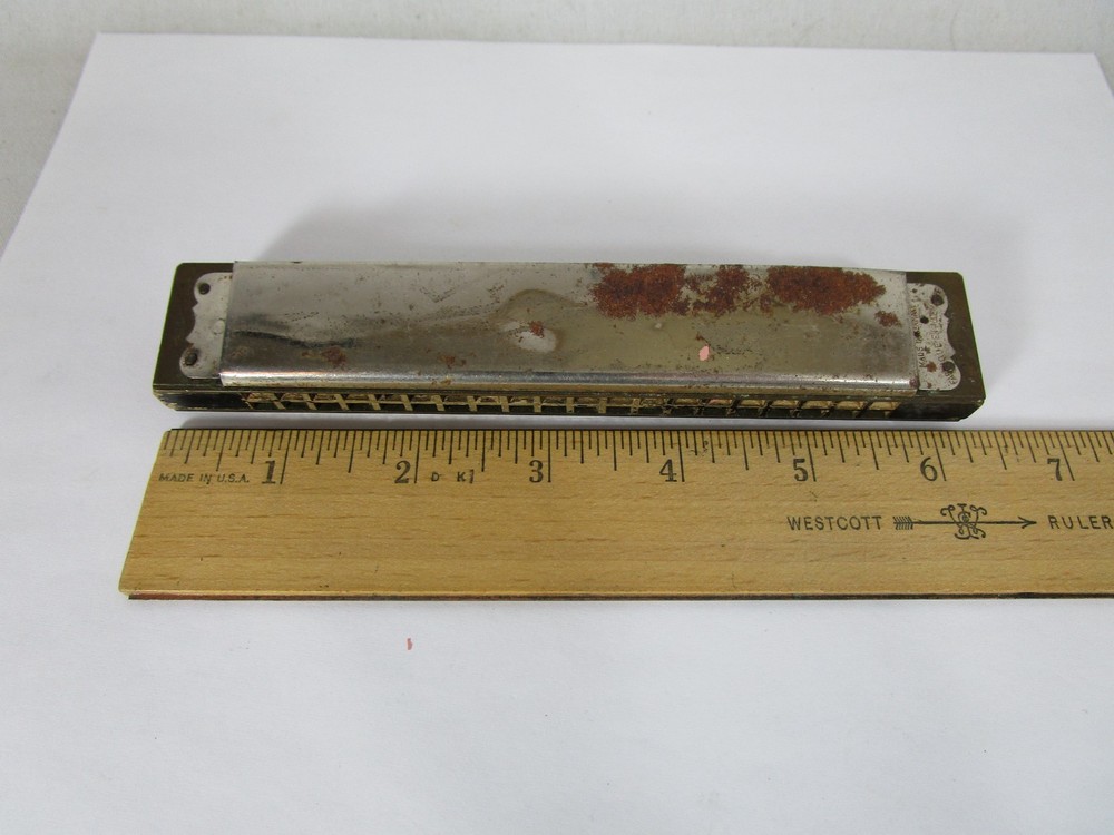 Vintage M Hohner Echo-Luxe Harmonica W Germany