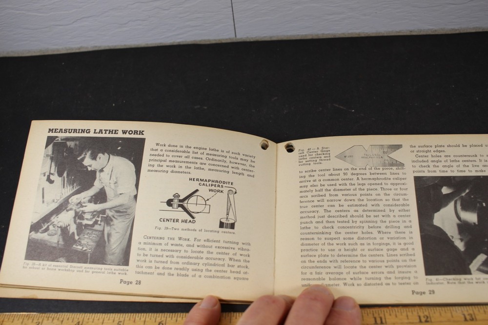 1947 Starrett Tools Instruction Booklet