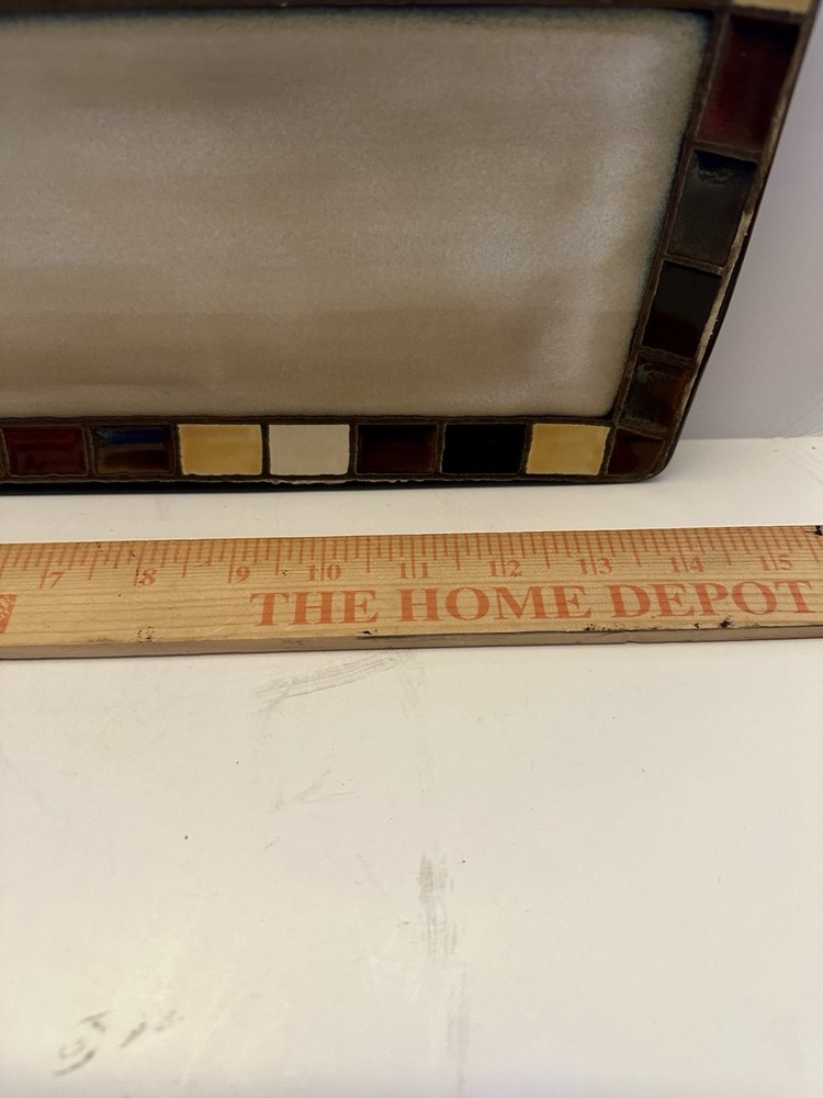 Home Trends Better Homes MOSAIC TILE SQUARE Rectangular Platter/Tray