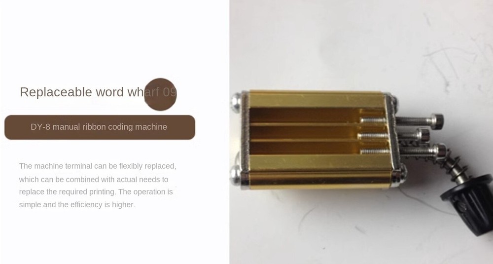 220V DY-8 Direct Thermal Foil Hot Stamp Printer Coding Machine Date Ribbon Coder
