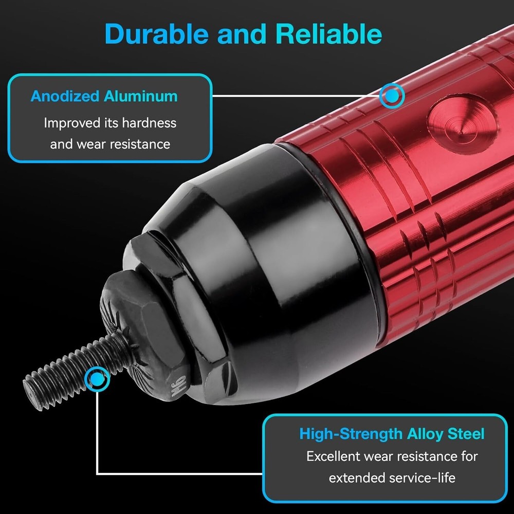 Electric Rivet Nut Gun Adapter Cordless Riveting Tool Insert Nut Drill Tool Kit