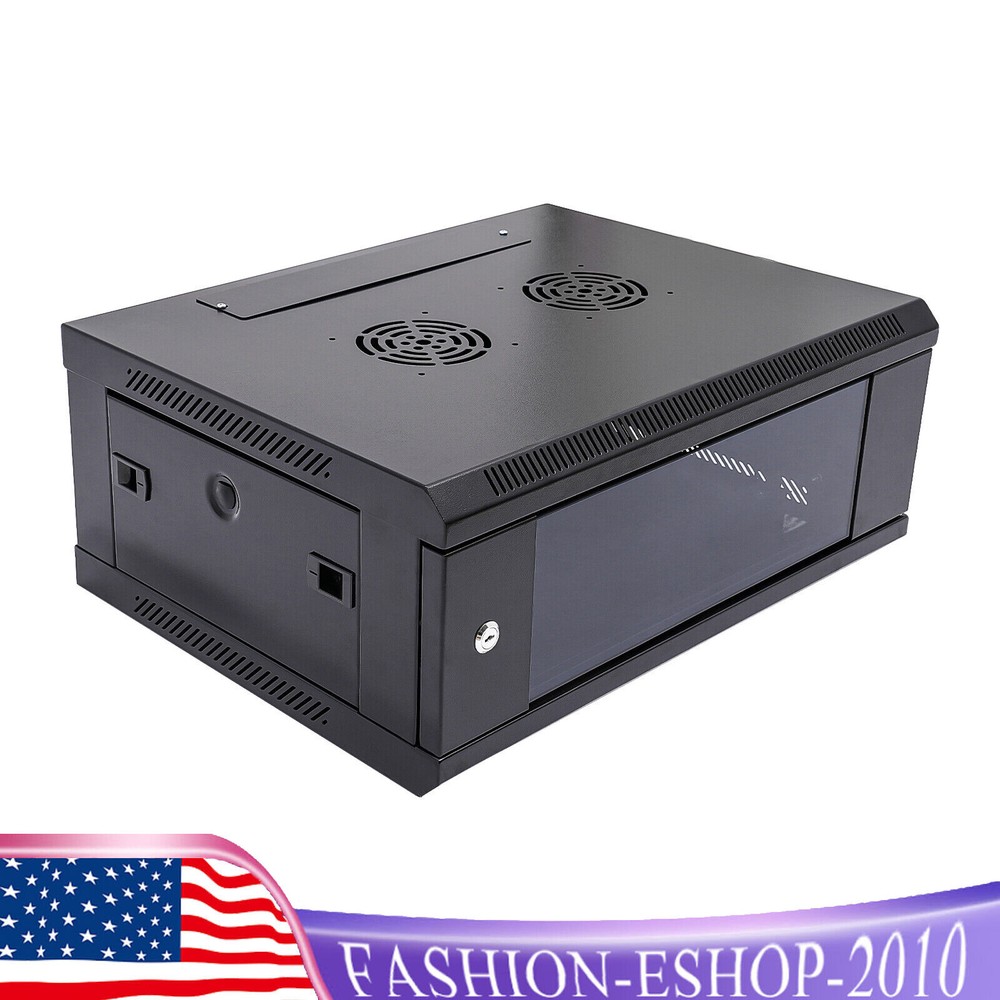 4U Server Cabinet Case Wall Mounted Network Server Data Cabinet Enclosure Rack