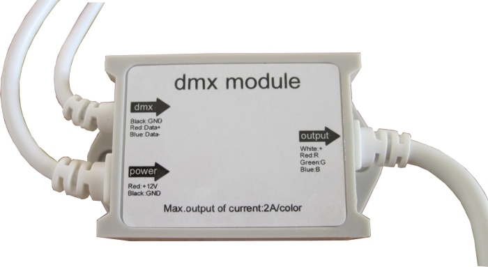DMX Slave switch Decoder Driver Control Module 3 Channel RGB 2A