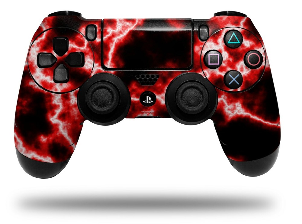 Skin for Playstation 4 Sony PS4 Controller Electrify Red