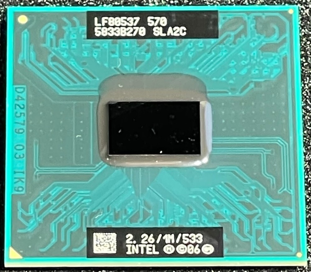 Dell / Intel Celeron M 570 @ 2.267GHz Mobile Processor / SLA2C / X627G