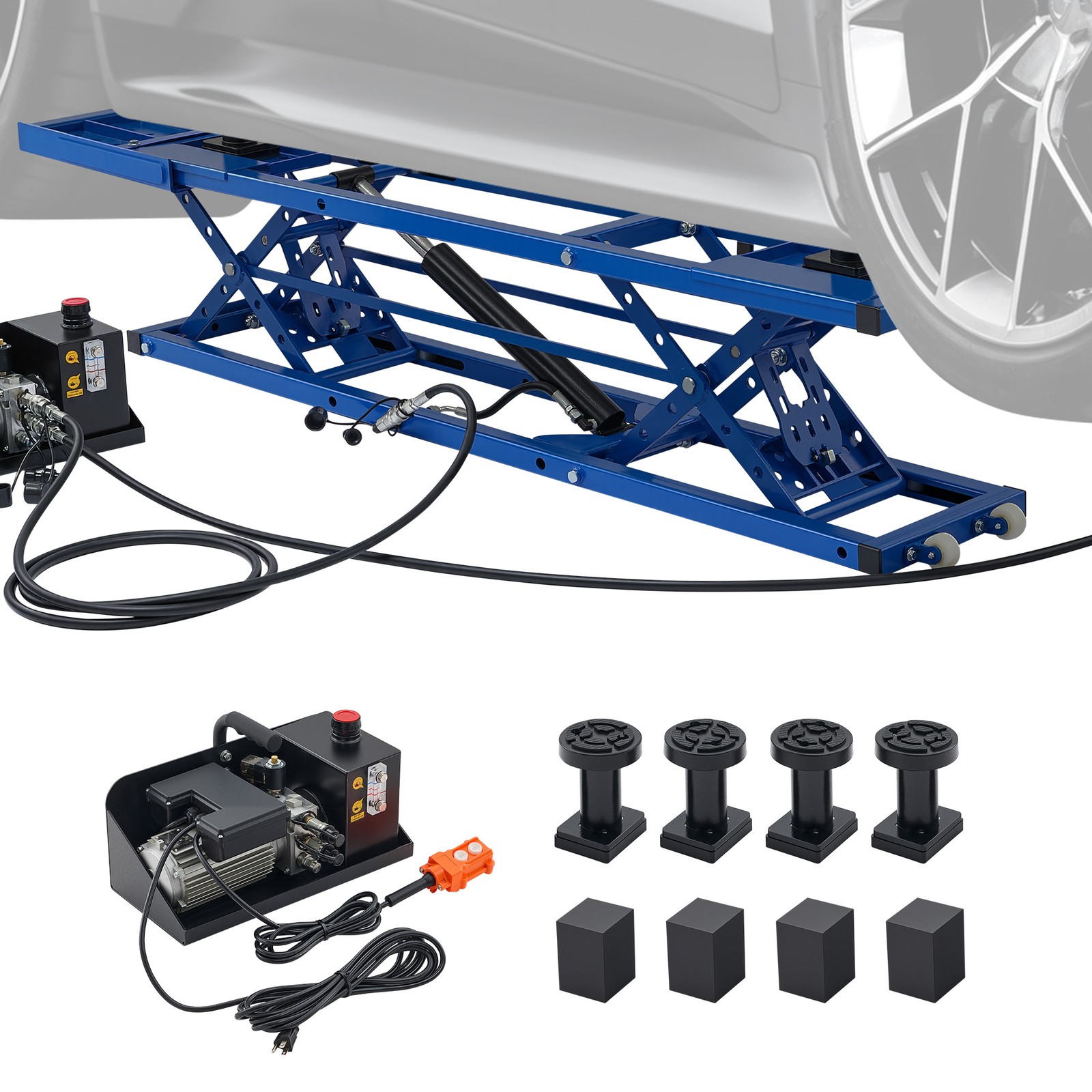 🔥OMT Automotive Mid Rise Scissor Auto Car Lift Garage Tool Auto Repair 7000lb