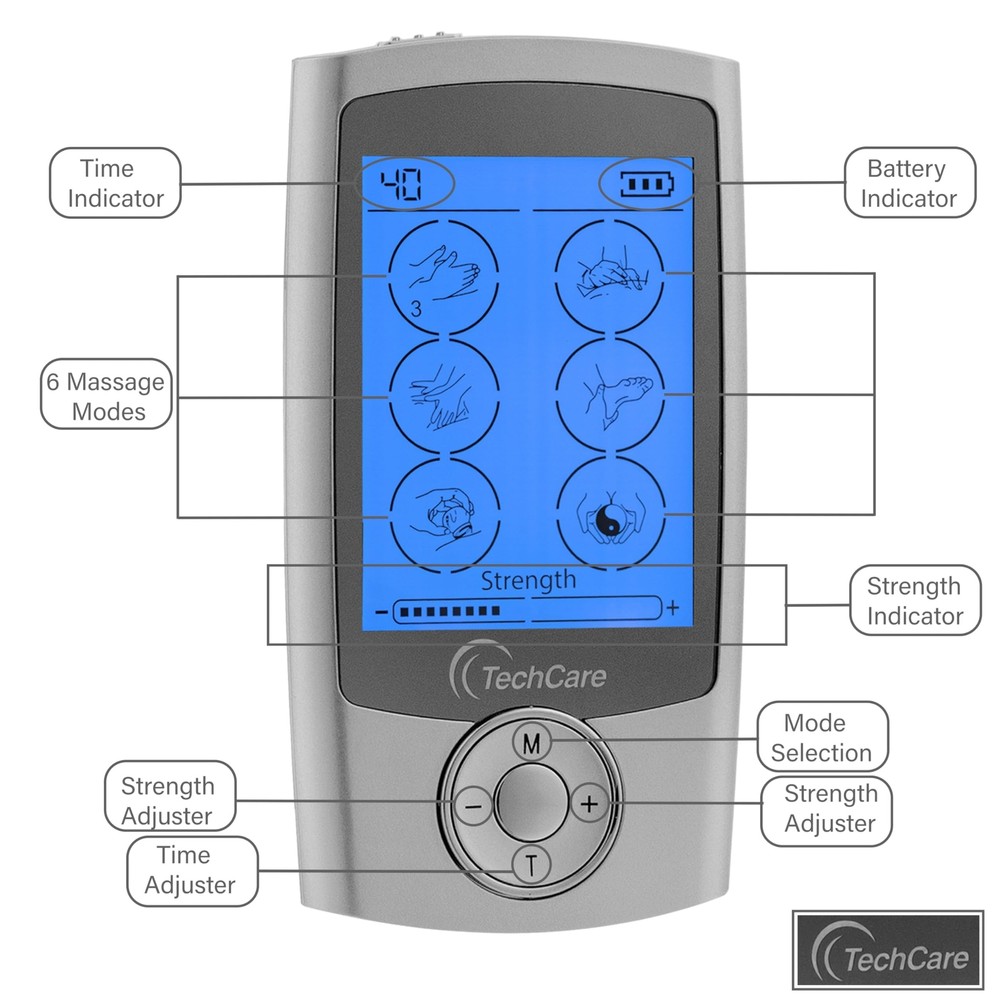 Tens Unit Muscle Stimulator 24 Modes EMS Pulse Massager Machine Dev... Fast Ship