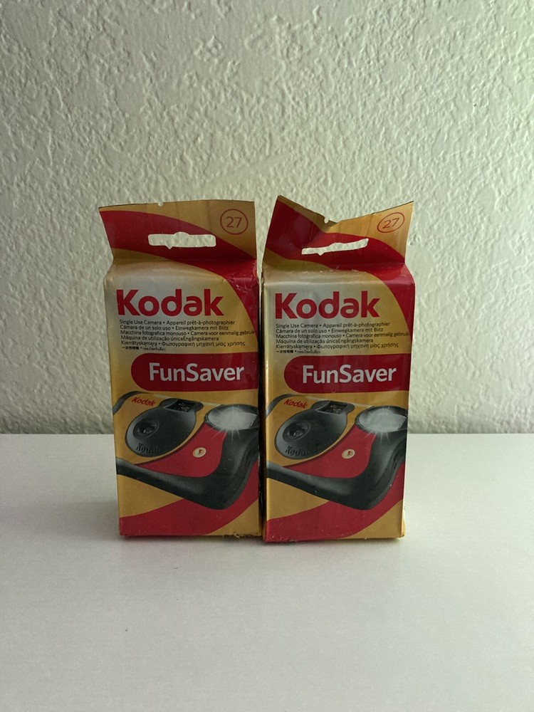 Kodak Funsaver 27 Disposable Camera Two Pack Ex. 4/23 SEALED