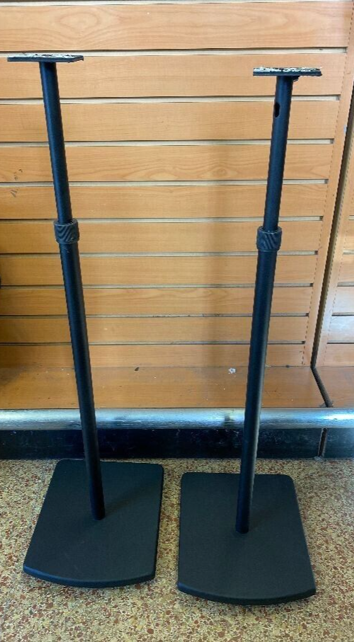 STUDIOTECH G5-B Adjustable Satellite Speaker Stands, Black, One Pair