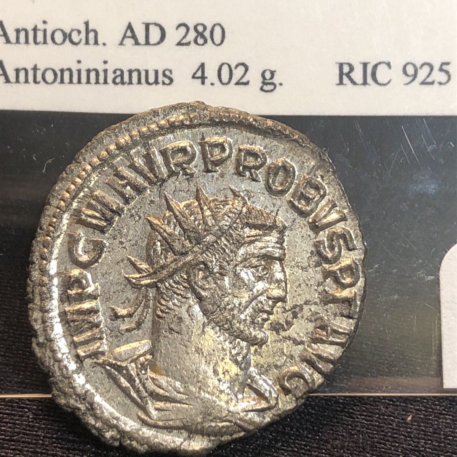 Probus AE Silvered Antoninianus . 276-282 AD Choice High Grade