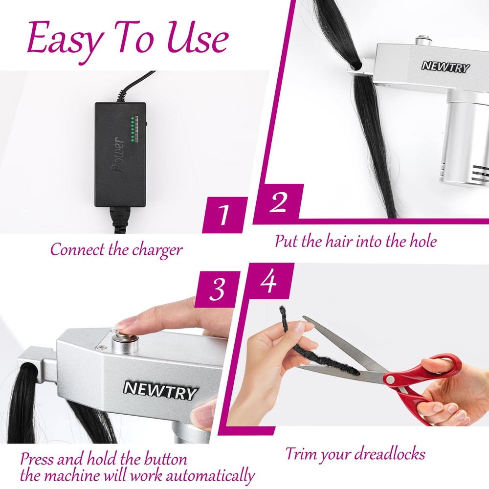 Dreadlocks Machine for Dreadlocks Extensions Creation, Fast & Easy DIY Portable