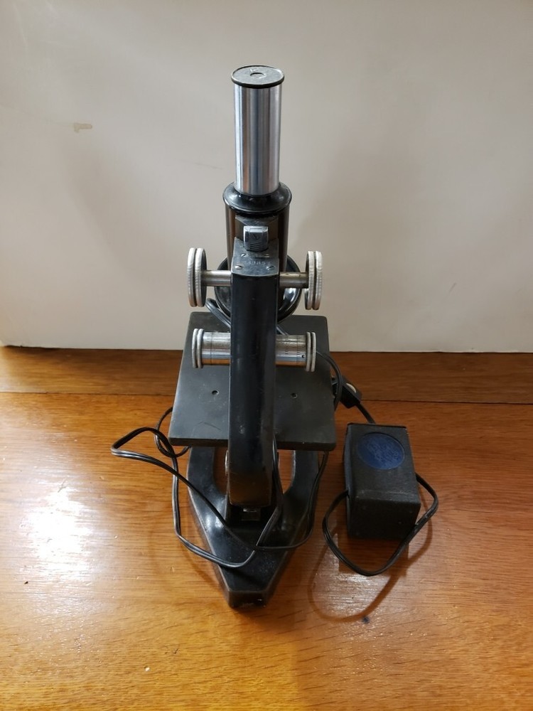 Antique 1925 Bausch & Lomb Optical Steel Microscope