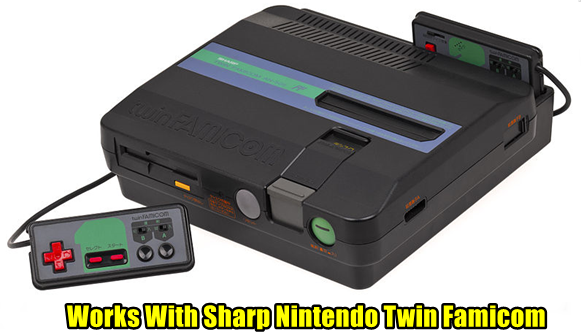 7.6V AC Adapter Power Supply & AV Cable for Sharp Twin Famicom Disk System NEW