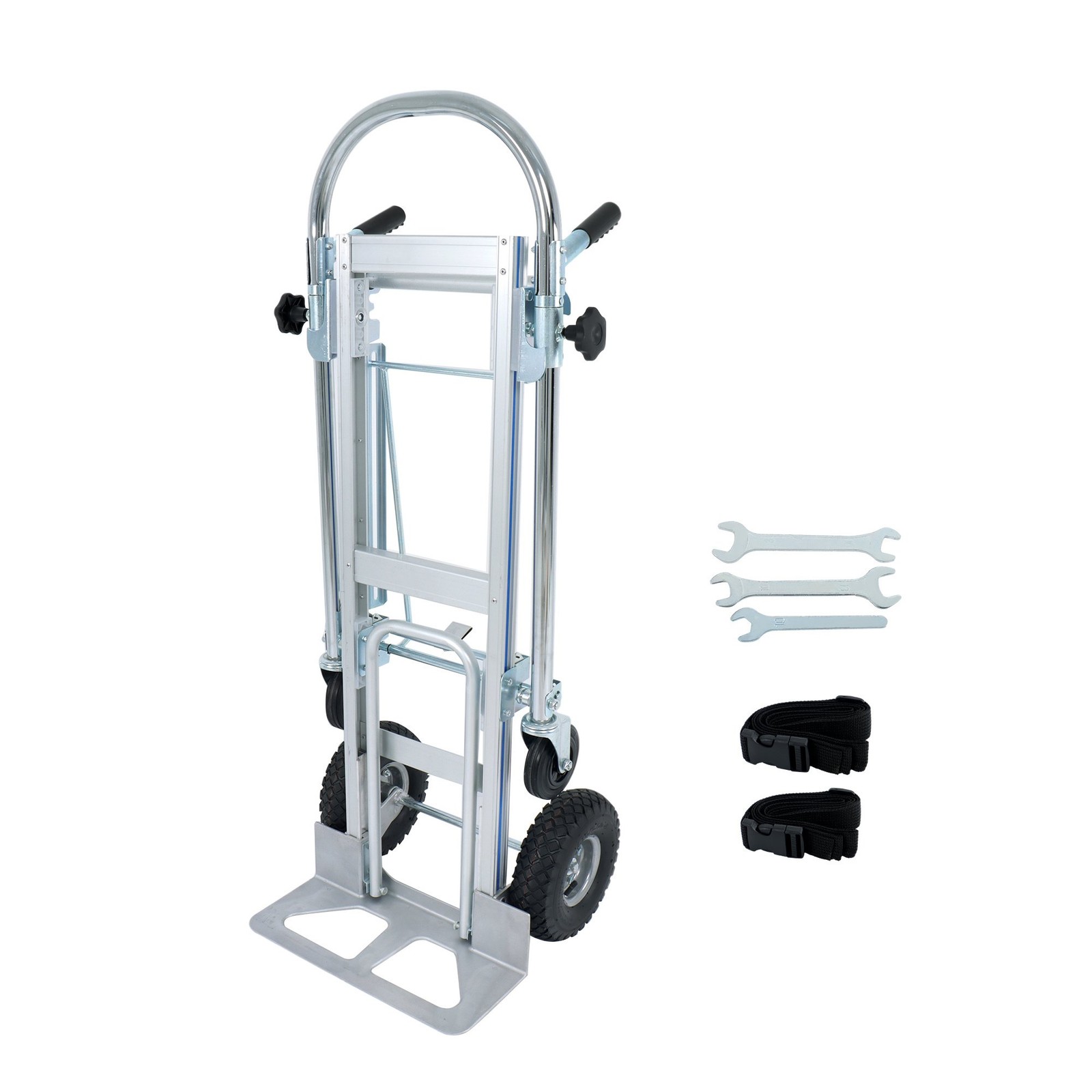 3 In1 Hand Truck Aluminum Convertible Hand Truck Dolly Large Size 1000Lbs