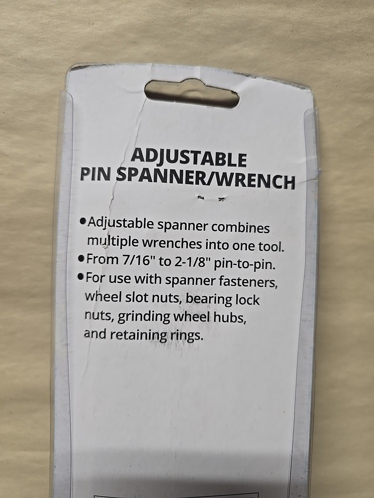 Universal Adjustable Pin Wrench Spanner For Grinder