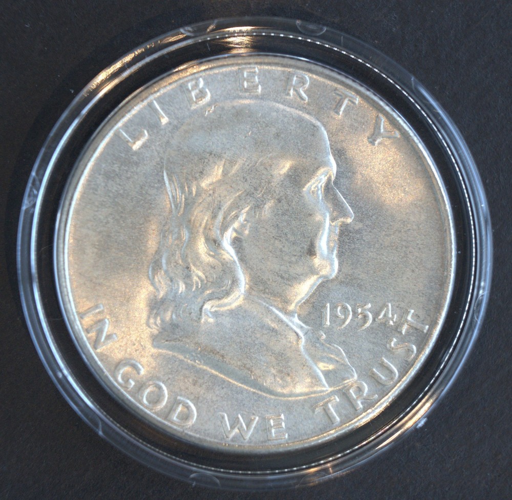 1954-S Franklin Half Dollar 90% Silver BU Uncirculated