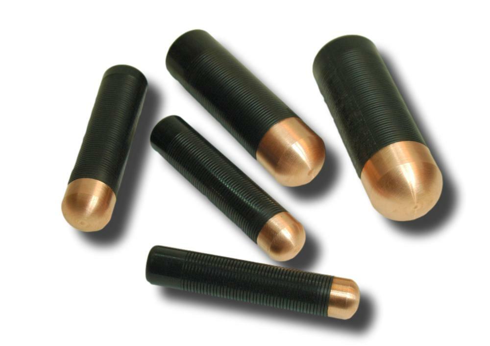 5 Piece Solid Head Copper Bopper Set - Billets, Flint knapping tools, arrowhead